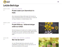 Tablet Screenshot of piraten-lsa.de